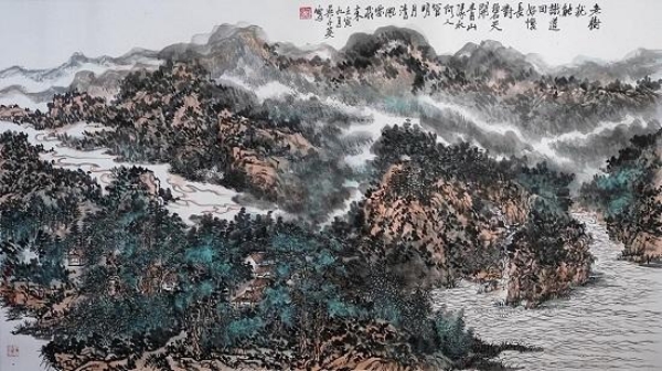 著名艺术家吴子英--国画大展在京师美术馆举行第13张